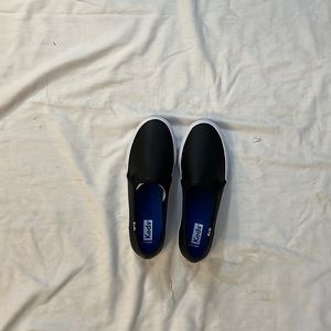 Keds double decker leather black size 7